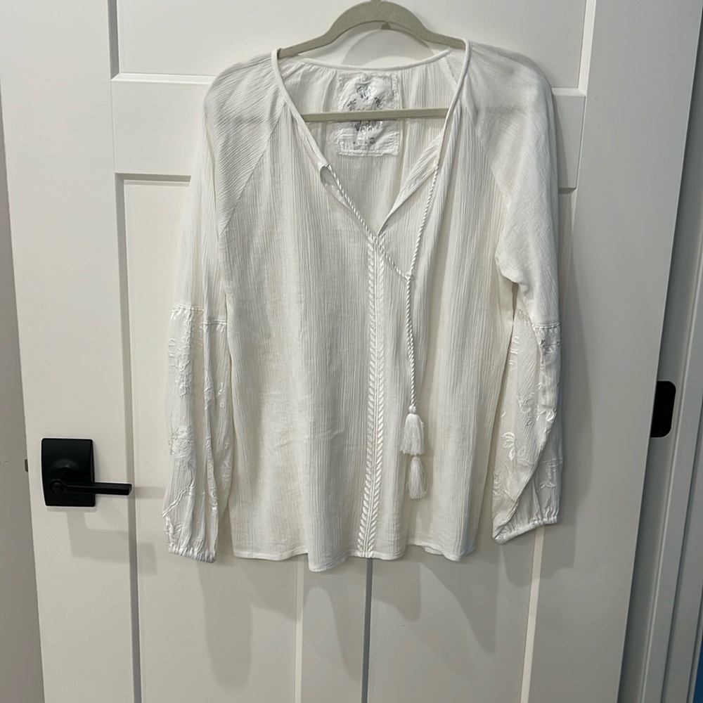 Beautiful white shirt from Sundance.  New without tags.  Size medium